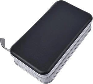 96 Disc CD DVD Organizer Holder Storage Case Bag Wallet Album Media Video Black - Picture 1 of 8