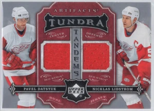 * 2007-08 Artifacts Tundra Tandems Silver Pavel Datsyuk / Nicklas Lidstrom /25 - Picture 1 of 2
