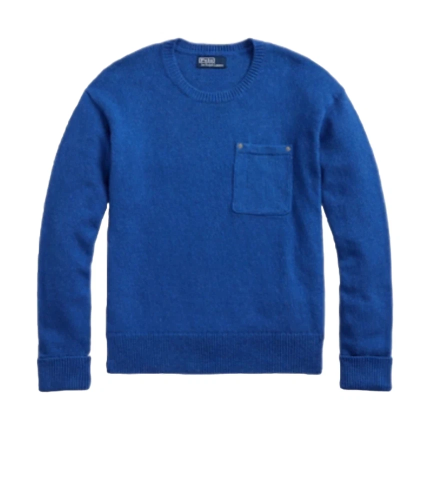 - -POLO by RALPH LAUREN Men’s POCKET PULLOVER SWEATER -POLO COUNTRY BLUE-M