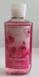 CHERRY BLOSSOM Body Wash w/Pro Vitamins B5 + Aloe 10Oz Bath & Body Works 😇NEW  - Picture 1 of 2