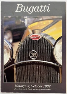 Bugatti at Motorfair 1987. Original brochure magazine. - Foto 1 di 6