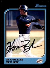 1997 Bowman - Homer Bush - On Card Autograph (SMUDGED)