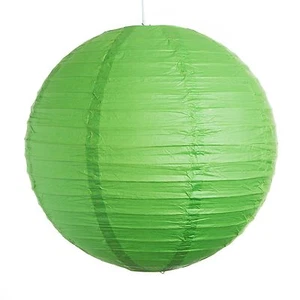 (Set of 3) Green Paper Party Wedding Lanterns - 12", 16" and 20" sizes - Picture 1 of 3