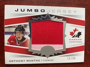 2014 UPPER DECK TEAM CANADA JUNIORS JUMBO JERSEY - ANTHONY MANTHA /99 #JS-2 - Imagen 1 de 1