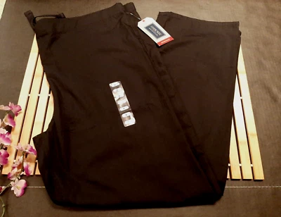 CHEROKEE WORKWEAR ORIGINALS UNISEX SCRUB PANT Cargo Drawstring Black Large 4100 - Image 1 of 4