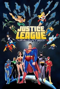 Justice League Unlimited Poster 1 REM. (A0-A4) Film Movie Picture Art Wall Decor - Picture 1 of 5