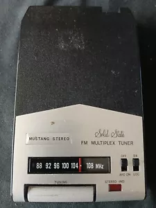 Vtg Mustang Stereo HD-1404 SOLID STATE FM RADIO 8 TRACK MADE IN JAPAN UNTESTED - Picture 1 of 8