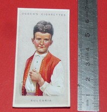 CARD OGDEN'S 1923 CHILDREN OF ALL NATIONS N°9 BULGARIA BULGARIA CIGARETTES