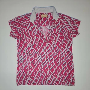 Sport Haley Womens Golf Polo Size L Polyester Stretch 1/4 Zipper - Picture 1 of 7