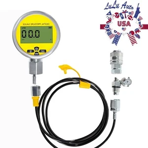 10000 PSI Digital Hydraulik Manometer Test Kupplungssatz 1/4 NPT 700BAR/70Mpa - Bild 1 von 13