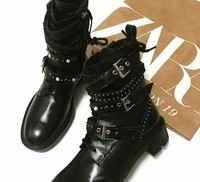 bottines zara perles
