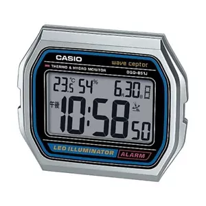 CASIO DQD-851J-8JF Clock electric wave alarm A158WA Motif from Japan NEW silver - Picture 1 of 1