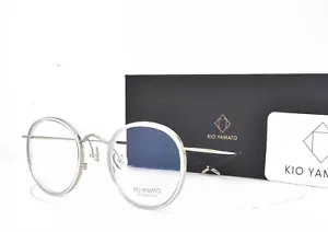 Kio Yamato Eyeglasses Silver Round Flexible Temples 53-19-150 486AU 03 - Picture 1 of 4