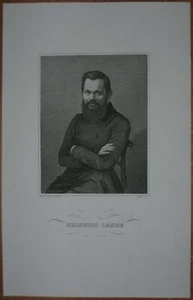 ca.1860 portrait print HEINRICH LAUBE (#63) - Picture 1 of 1