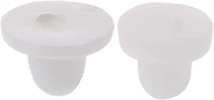 100PCS Anti-Pain Earring Back Pads Silicone Cushion for Clip on Earrings White - Picture 1 of 1