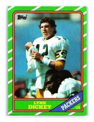 1986 Topps Football #214 Lynn Dickey Green Bay Packers - Image 1 of 2