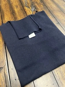NWT LaVane Navy Men's 501-T Turtleneck Pullover Cotton Blend Size XL - Foto 1 di 5