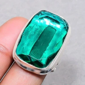 Faceted Apatite Quartz Gemstone Handmade Fashion Adjustable Jewelry Ring SR 1401 - Picture 1 of 7