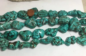 Pepitas Howlite de tela de araña rústica pretaladrada de 1/2 lb/20 mm-35 mm (T753-w8) - Imagen 1 de 1