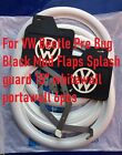 For VW Beetle Pre Bug Black Mud Flaps Splash guard 15" whitewall portawall 6pcs
