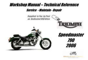 Triumph Speedmaster 790 Manuale Officina Servizio Riparazione USB 2006 - Foto 1 di 9
