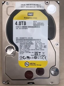 Western Digital GOLD WD4002FYYZ-01UL1B3 4TB 3.5" SATA III Enterprise Hard Drive - Picture 1 of 1
