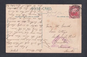 BERMUDA 1915 WW1 ’HORSECART’ CENSORED POSTCARD IRELAND ISLAND TO ENGLAND - Picture 1 of 2