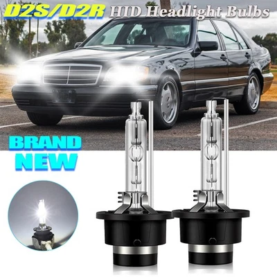 D2S/D2R For Mercedes-Benz S320 1997-1998 HID Headlight Bulbs Low Beam White - Image 1 of 4