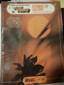 E-Z Play Music 74 Hymns of Glory for Organs Piano & Guitar Vintage Music Book K1 - Picture 1 of 3