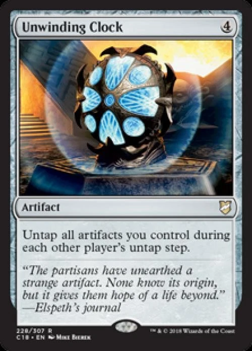 MTG English Unwinding Clock NM Normal Commander 2018 - Image 1 of 1