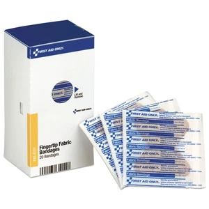20 Count Fabric Adhesive Bandages Fingertip Wound Dressing First Aid Kit Refill - Picture 1 of 2