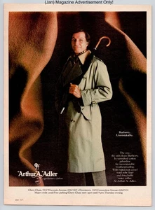 Gabardina Arthur A. Adler Burberry moda vintage 1979 anuncio - Imagen 1 de 5