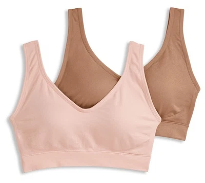 Jockey Women's Bra Sz M Seamfree Back Smoothing Black A596550 - Image 1 of 4