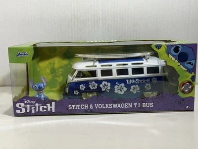 JADA HOLLYWOOD RIDES DISNEY STITCH VOLKSWAGEN VW BUS 1:24 DIECAST MODELO 31992 Foto 1 de 4