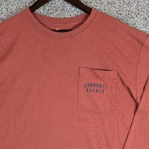 Carhartt Rugged Long Sleeve Pocket Graphic T-Shirt Workwear XL Tall Read* - Picture 1 of 13