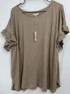 Max Studio Plus Size 3X Textured Jersey Tunic Top NEW - Picture 1 of 4