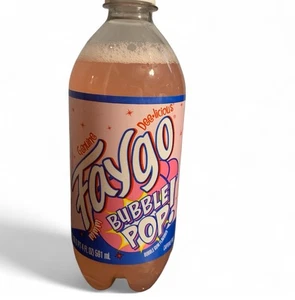 Genuine Faygo BUBBLE POP Soda Detroit 20 oz Bottle Bubble Gum Flavor - Picture 1 of 3