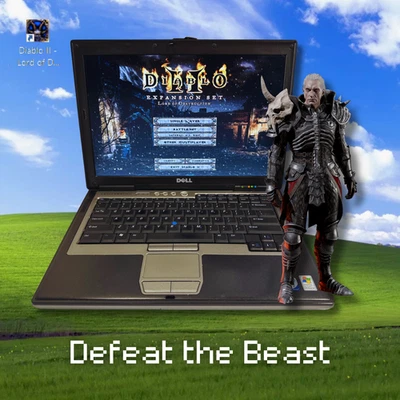 Dell Latitude 14" Vintage Retro Gaming Laptop Intel 2GHz 2GB RAM 60GB SSD Win XP - Image 1 of 4