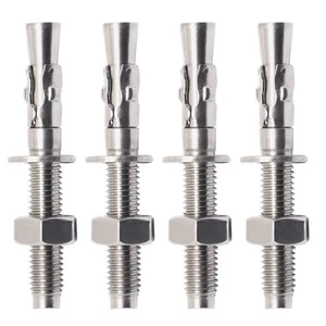 BENLIUDH Stainless Steel Concrete Anchors, Heavy Duty Wedge Anchor Fasteners ... - Picture 1 of 7