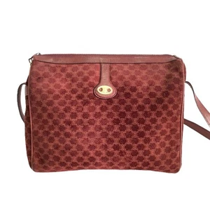 Celine Velour Red Shoulder Bag 123197861 - Picture 1 of 7