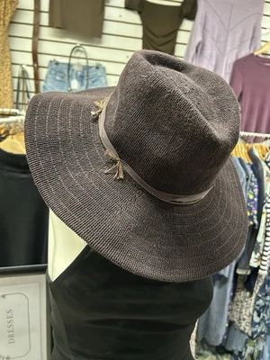 Sombrero de Ranchero Anthropologie Wyeth Mezcla de Algodón Tejido Cuero Recortado Etiquetas Nuevas Foto 1 de 4