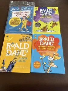 3 X Roald Dahl And 1 David Walliams Sealed Happy Readers Mini Book Collection - Picture 1 of 2