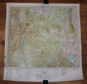 Soviet TOP SECRET Military Topographic Map Redding, Red Bluff California USA #4 - Picture 1 of 1