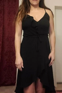 Kleid schwarz Vokuhila Gr.38/40 - Bild 1 von 9