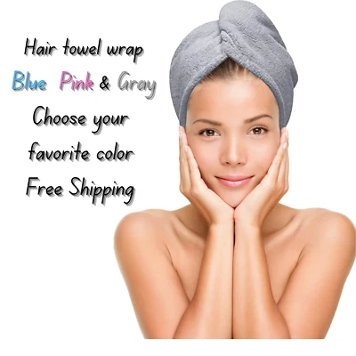 2pcs Microfiber Hair Towel Wrap Super Absorbent Quick Dry Hair Turban for Drying - Image 1 of 4
