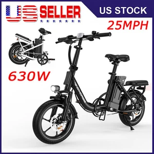 630W 25MPH Certified Electric Bike Foldable Bicycle for Commuter Adults Motor - Picture 1 of 12