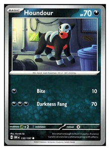 Pokemon Obsidian Flames Houndour 132/197 C - Picture 1 of 1