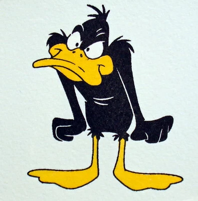 Daffy Duck Limited Ed Etching Warner Brothers Looney Tunes 1999 unframed 7.5x7.5 - Image 1 of 3