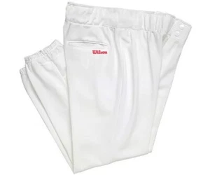NWT Wilson Men’s White Baseball Pants Elastic Waist No Belt Loops A4119 XXL New! - Picture 1 of 1