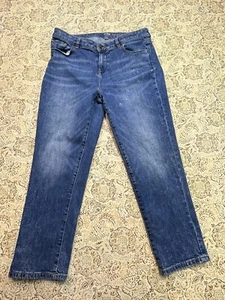 Ney York & Co Soho Cropped Boyfriend Womens Jeans Designer Blue Sz.  10 Ladies - Picture 1 of 7